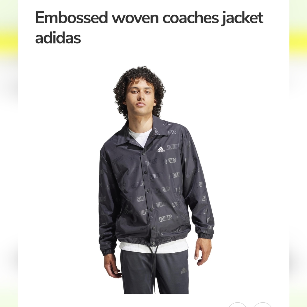 Adidas EMBOSSED COACHES JACKET